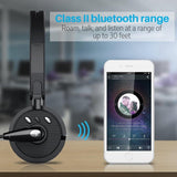 Pro Trucker Bluetooth Headset/Cell Phone Headset with Microphone, Office Wireless Headset, Over the Head Earpiece, On Ear Car