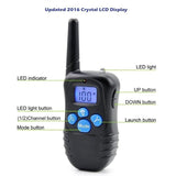 Remote Dog Training Shock Collar Electronic Rechargeable Waterproof 300m Remote Control For Two Dogs Training Collar (For 1-2 dogs)