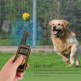 1000M IP6X 4 Modes Waterproof Pet Dog Training Collar Eectric Remote Control Shock Collar with LCD Display for 1~3 Dogs