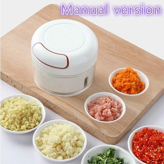 Upgrade Smart Electric Mini Food Garlic Vegetable Chopper Meat Grinder Crusher Press for Nut Fruit Rechargeable Onion Multi-function Processor Kitchen Accessories Tools