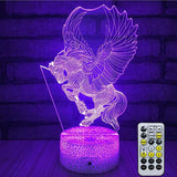 Colorful 3D Light Touch Switch LED Lights Fade Visual Illusion Lamps Table Lamps
