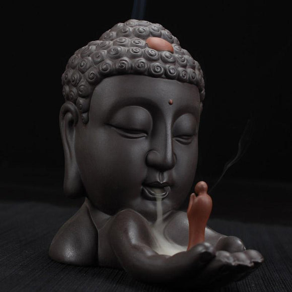 2020 Exquisite Ceramic  Incense Burner for Smoke Backflow Like Water Streaming Down Art Craft Incense Cone Furnace Home Decor