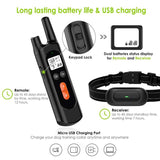 Dog Training Collar - Rechargeable Shock Collars for Dogs with Remote, 3 Training Modes, Beep, Vibration and Shock, 100% Waterproof Collar, 1600Ft Remote Range, 0~99 Shock Levels Dog Training Set