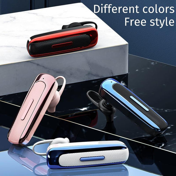 Handsfree Business Bluetooth Headphone Wireless Earphone Stereo Ear Hook Headset [<lun>]