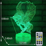 Colorful 3D Light Touch Switch LED Lights Fade Visual Illusion Lamps Table Lamps