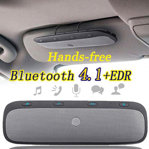 Multifunctional Hands Free Bluetooth Car Kit Music Speaker Vehicle Speakerphone Sunscreen Shade For Smartphone [&lt;lun&gt;]