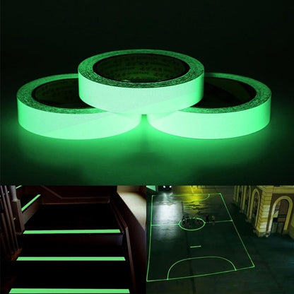 Reflective Glow Tape Self-adhesive Sticker Removable Luminous Tape Fluorescent Glowing Dark Striking Warning Tape