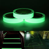 Reflective Glow Tape Self-adhesive Sticker Removable Luminous Tape Fluorescent Glowing Dark Striking Warning Tape