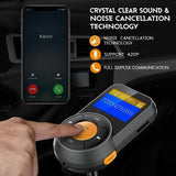Fashion Bluetooth FM Transmitter for Car, Wireless Hands-free Radio Adapter Car Charger Kit with 1.4 Inch Display, Music Player [&lt;lun&gt;]
