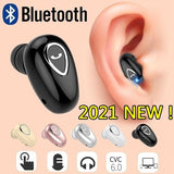 2021 New Wireless Bluetooth Earphone Mini Invisible In-Ear Sports Earbuds with Microphone Super Stereo Headphones