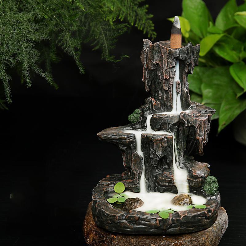Exquisite Retro Resin Crafts Ornaments Ash Catcher Dragon Backflow Incense Burner Holder Home Furnishing Nordic Christmas As Gift Aromatherapy