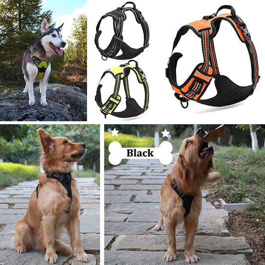 Truelove No-Pull Dog Harness Front Range Comfortable Reflective  Soft Mesh Dog Harness Reflective highend Soft Mesh Service Pet Dog Harness for Walking Hiking and Training