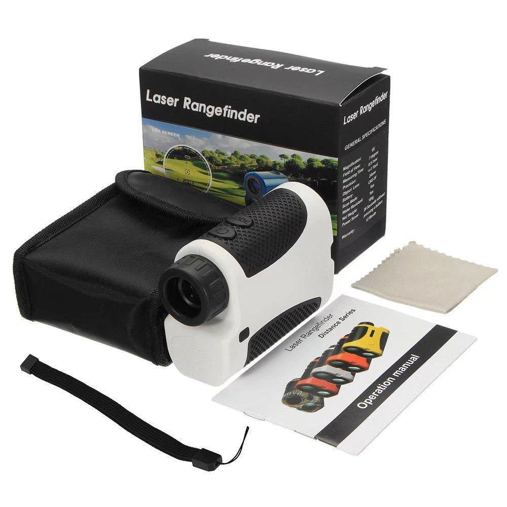 Clear LED Golf Digital Laser Range Finder Eyepiece Focus Hunting Slope Compensation Angle Scan Binoculars Pinseeking Club 400M [<lun>]