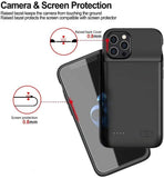 2020 Latest Battery Case for iPhone 12mini/ 12Pro / 12 / 12Pro Max,Portable Protective Charging Case Compatible with iPhone 12 Pro (6.1 inch) Rechargeable Extended Battery Charger Case (Black)