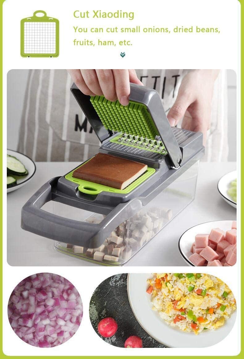 New Multifunctional Vegetable Potato Slicer Set Chopper Grater Carrot Cutter Shredder Onion Peeler Kitchen Tool [<lun>]