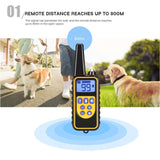Waterproof Electric 800m Remote Pet Trainer Shock Training Collar for 1 or 2 Dog