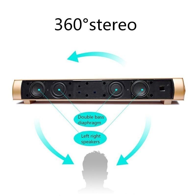 Wireless Bluetooth Speaker Soundbar LP-08 HIFI Box Subwoofer Boombox Stereo Portable hands-free Party speakers for Cellphone PC