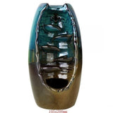 Retro Handmade Ceramic Backflow Incense Burner Home Decor Incense Holder Buddhist Crafts +60 Incense Cones