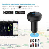 Car Locator,In Car Bluetooth FM Transmitter Handsfree Call Dual USB Charger Radio Adapter