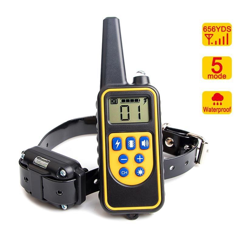 Dog Training Collar with Remote Control 1000 feet - Rechargeable and Upgraded IP67 Waterproof Electric Collar for Large Medium Small Dogs