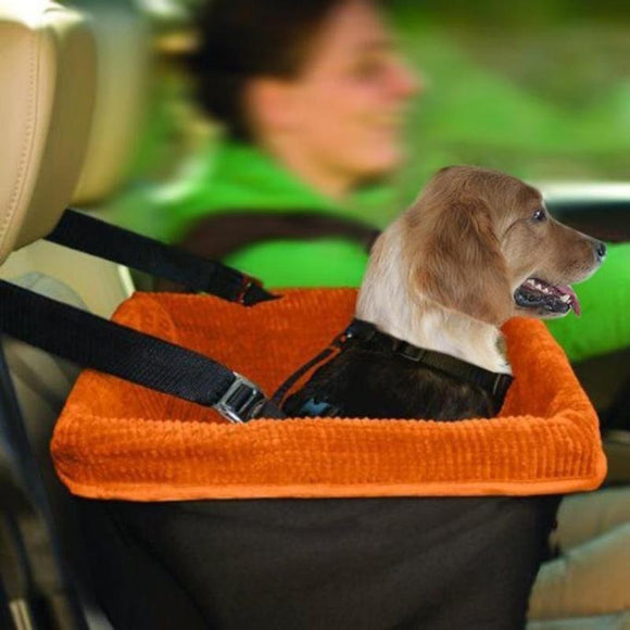 Pet Basket Bag Car Vehicle Dog Kennel Dog Pet Basket Car Seat Belt Tether
