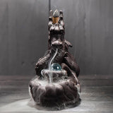 Incense Holder Dragon Backflow Incense , Chinese traditional  Handmade Ceramic Home Decor  handmade gifts Can help sleep +  20 Backflow incense cones [&lt;lun&gt;]