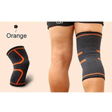 Fitness Running Cycling Knee Support Braces Elastic Nylon Sport Compression Knee Pad Sleeve for Basketball Volleyball [&lt;lun&gt;]