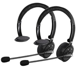 Pro Trucker Bluetooth Headset/Cell Phone Headset with Microphone, Office Wireless Headset, Over the Head Earpiece, On Ear Car