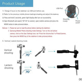 Pro Handheld Stabilizer,H4 3-Axis Handheld Gimbal Stabilizer ,Anti-shaking, Face Object Tracking Video Shooting for Smartphone