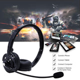 New Bluetooth Headphones with Mic,Wireless Bluetooth Headset Noise Cancelling Headphones with Boom Microphone On Ear Phone Headset for Office Phone Call Center Customer Service PC Cell Phones [&lt;lun&gt;]