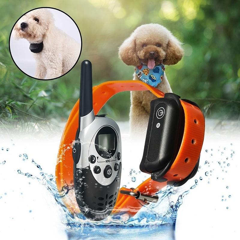 M86 Dog Training Collar Remote Controller Waterproof Rechargeable 1000Yards LCD Trainer for Pet Electric Shock for 1 or 2 Dogs