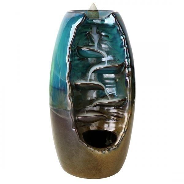 60 Backflow incense cones Retro Handmade Porcelain Ceramic Backflow Incense Burner Buddhist Decoration Home Aromatherapy