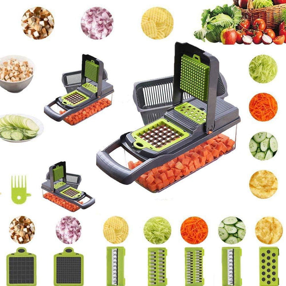 2020 Multifunctional Vegetable Potato Slicer Set Chopper Grater Carrot Cutter Shredder Onion Peeler Kitchen Tool