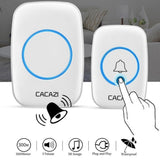 2021 New Waterproof Intelligent Wireless Doorbell 300M Remote Smart Door Bell Chime (include EU UK US Plug)
