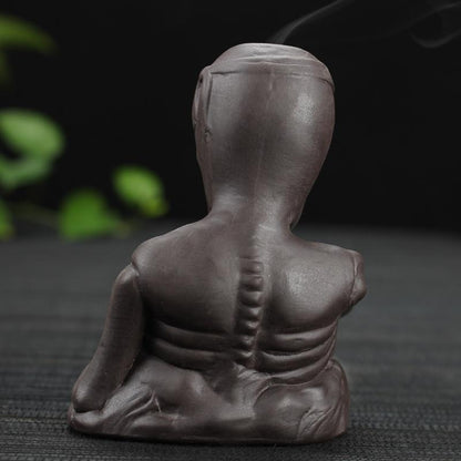 Halloween Skull and Black Dragon Backflow Incense Burners,Ceramic Home Decor  Handmade Gifts [<lun>]