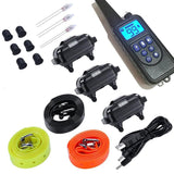 1000M IP6X 4 Modes Waterproof Pet Dog Training Collar Eectric Remote Control Shock Collar with LCD Display for 1~3 Dogs