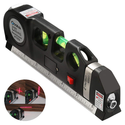 Multifunctional Laser Level and Spirit Level Metric Rulers Laser Straight Line