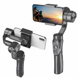 Professional H4 Smartphone Camera 3 Axes Stabilizer Handheld Gimbal Stabilizer for Smartphone/Camera/Video Stabilizer for Running Biking Hiking