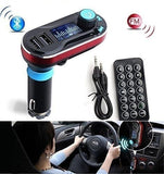Fashion LCD Screen Vehicle Dual USB Car Charger Adapter Car Kit Bluetooth Converter MP3 Player FM Transmitter Hands-free Support SD [&lt;lun&gt;]