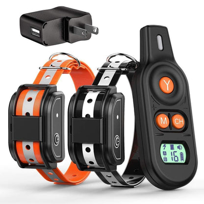 Dog Training Collar, (1 Or 2 Pack) 2019 Updated 3 Channels Shock Collar for Dogs with 2600ft Remote, Beep Vibration Shock 3 Modes Fully Waterproof Dog Shock Collar for Small/Medium/Large Dogs