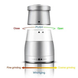 Pepper Grinder or Salt Shaker for Professional Chef - Best Spice Mill with Brushed Stainless Steel, Special Mark, Ceramic Blades and Adjustable Coarseness