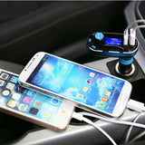 Bluetooth FM Transmitter, Wireless Radio Adapter Hands-Free Car Kit wit Dual USB Ports,TF Card Mp3 Player