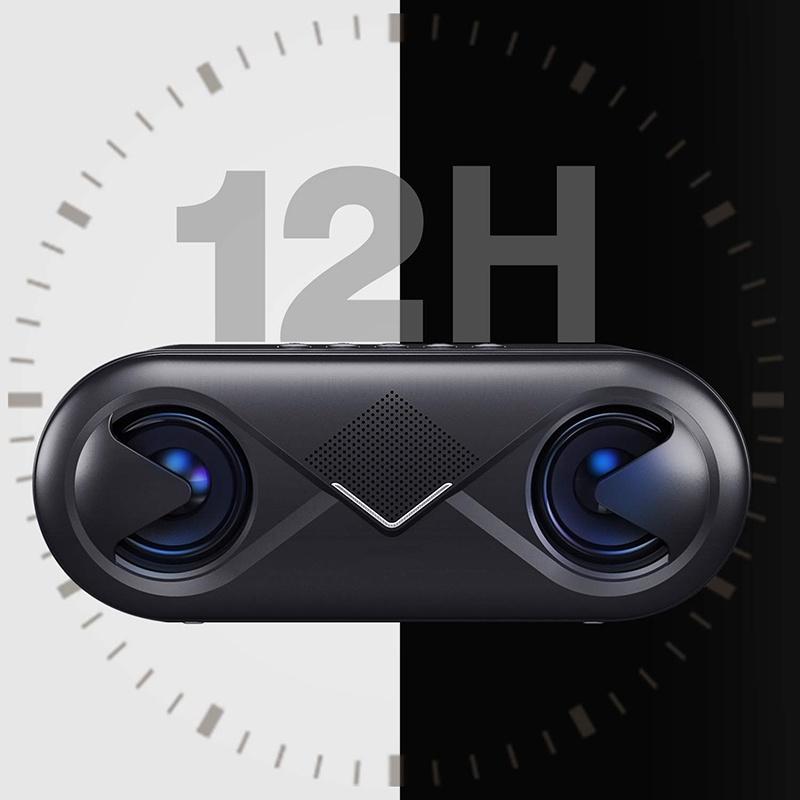 HiFi Bluetooth 4.1 LED Speaker Strong Bass Support SD Card Outdoor Portable Subwoofer Music Player