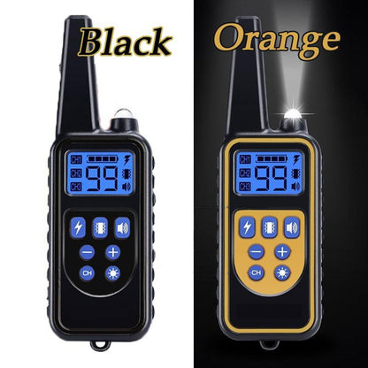 Waterproof Electric 800m Remote Pet Trainer Shock Training Collar for 1 or 2 Dog