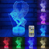 Colorful 3D Light Touch Switch LED Lights Fade Visual Illusion Lamps Table Lamps