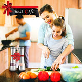 Manual Pepper Grinder or Salt Mill with Adjustable Coarseness,Brushed Stainless Steel Pepper Mill Shaker with Ceramic Blades for Professional Chef