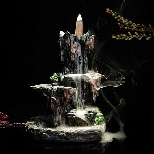 Buddhist Porcelain Incense Holder Backflow Incense Burner Home Fragrance
