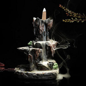 Buddhist Porcelain Incense Holder Backflow Incense Burner Home Fragrance