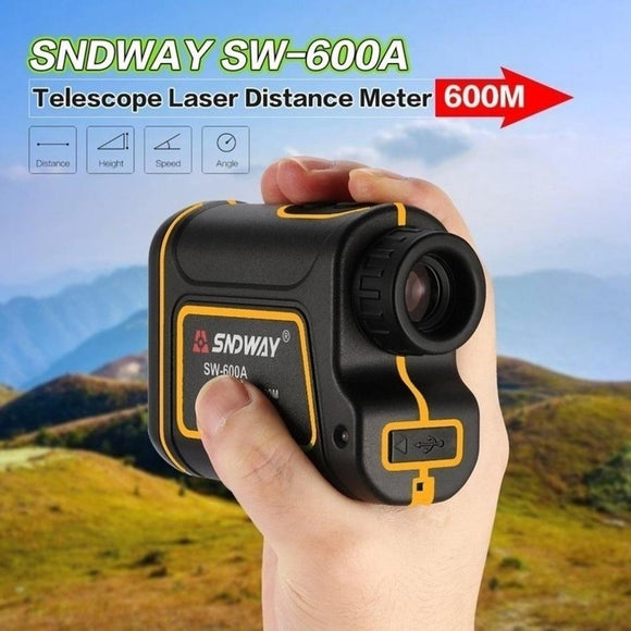 Golf Range Finder 656Yards, 7X Rangefinder with Flag Pole Lock Range Speed Scan Mode for Hunting Golf Course Hiking Climbing, Compact Laser Rangefinder Easy to Use for Outdoor