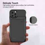 2020 Latest Battery Case for iPhone 12mini/ 12Pro / 12 / 12Pro Max,Portable Protective Charging Case Compatible with iPhone 12 Pro (6.1 inch) Rechargeable Extended Battery Charger Case (Black)